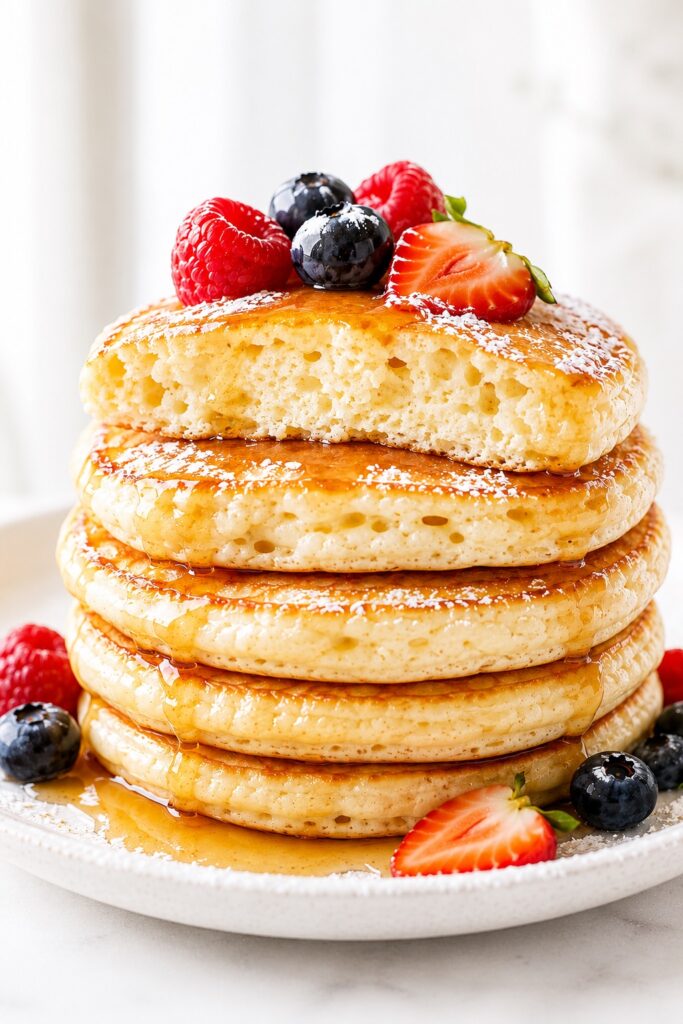 High Protein Cottage Cheese Pancakes