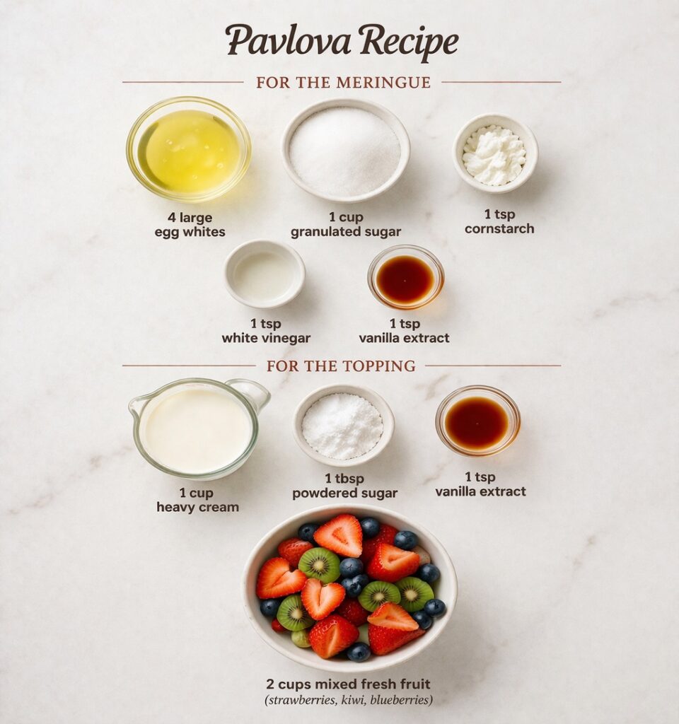 pavlova recipe ingredients