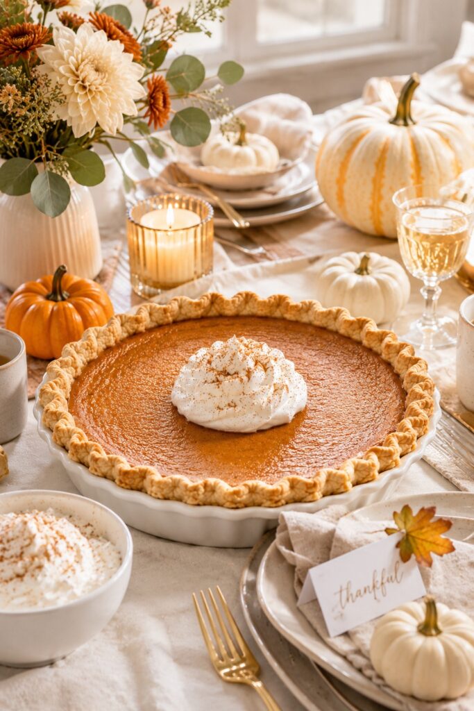 Pumpkin Pie Thanksgiving Table