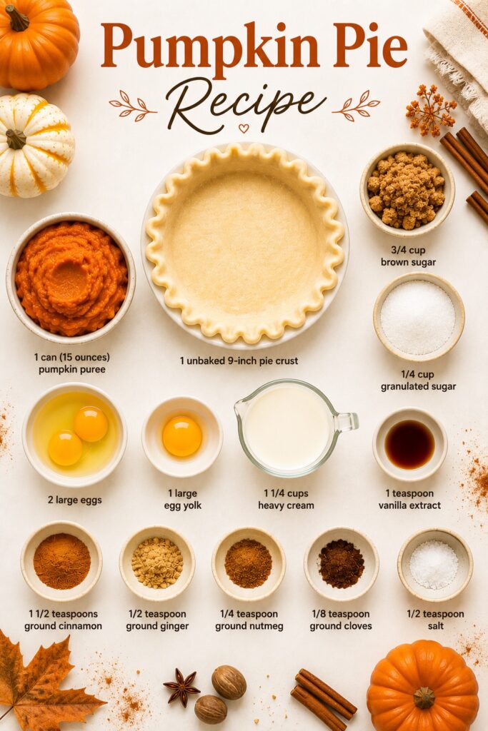 Pumpkin Pie Recipe Ingredients