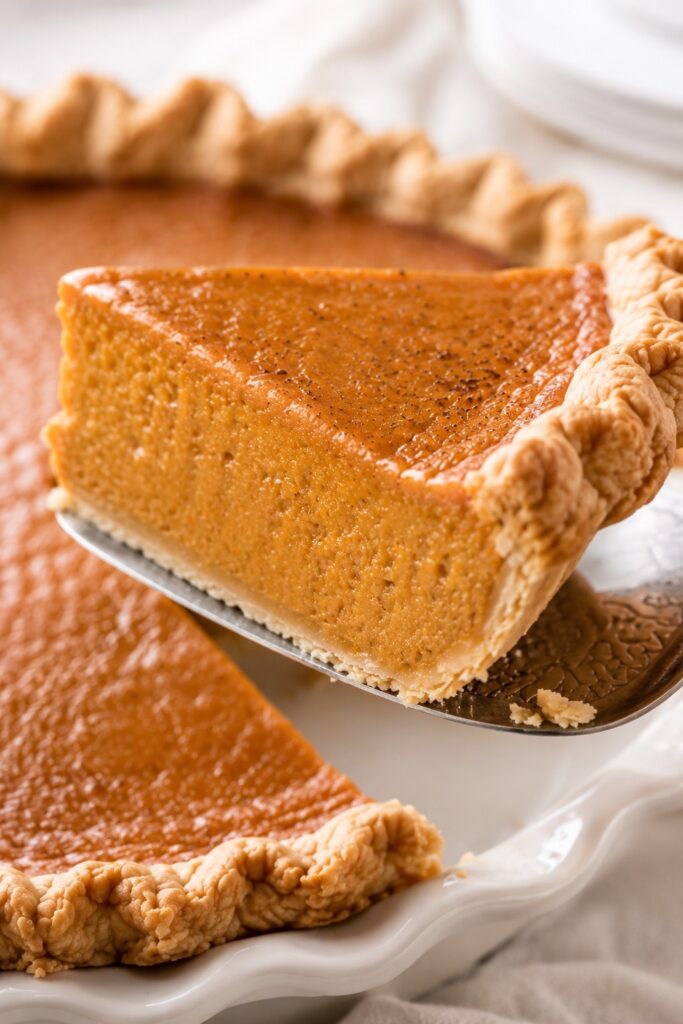 Pumpkin Pie Texture Close-up