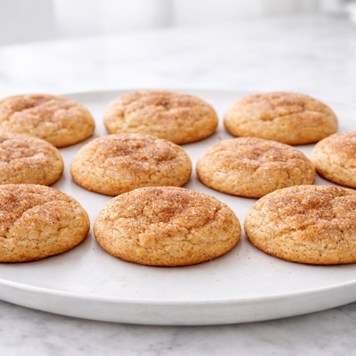 Snickerdoodle cookies soft and chewy recipe card image
