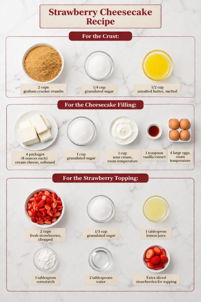 strawberry cheesecake recipe ingredients