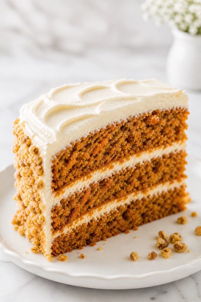 Carrot Cake Slice Serving