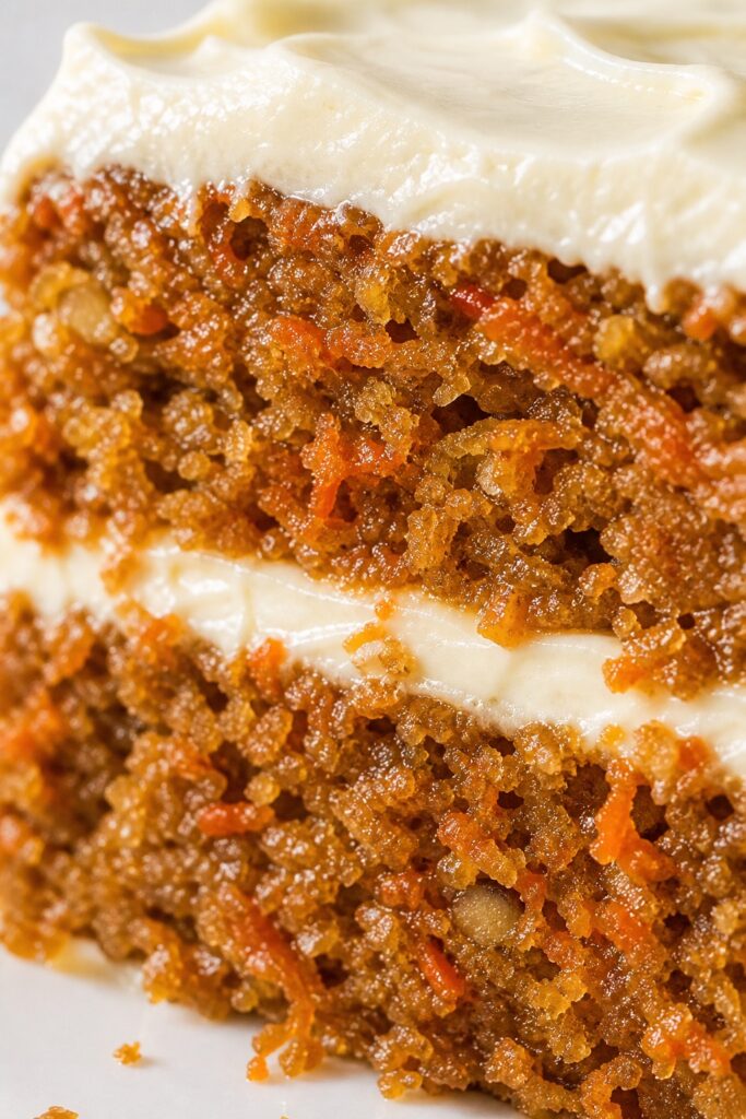 Carrot Cake Extreme Texture Close-up