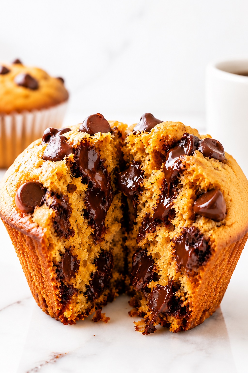 Pumpkin Chocolate Chip Muffins
