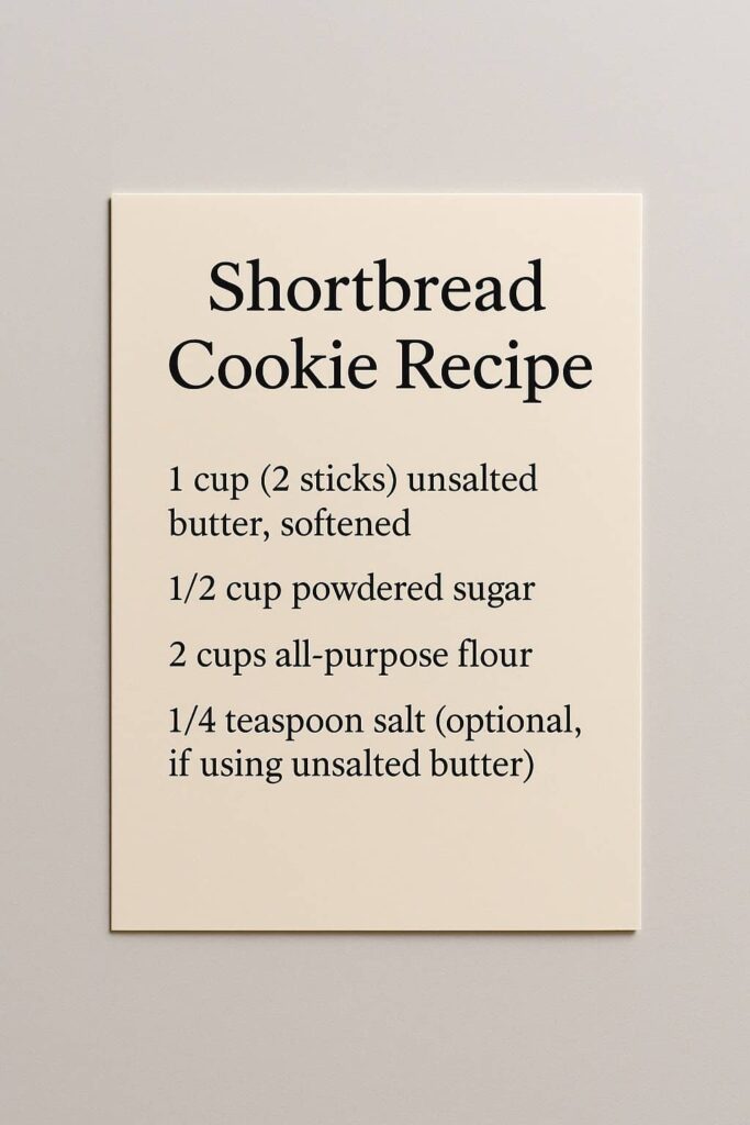 Shortbread Cookies