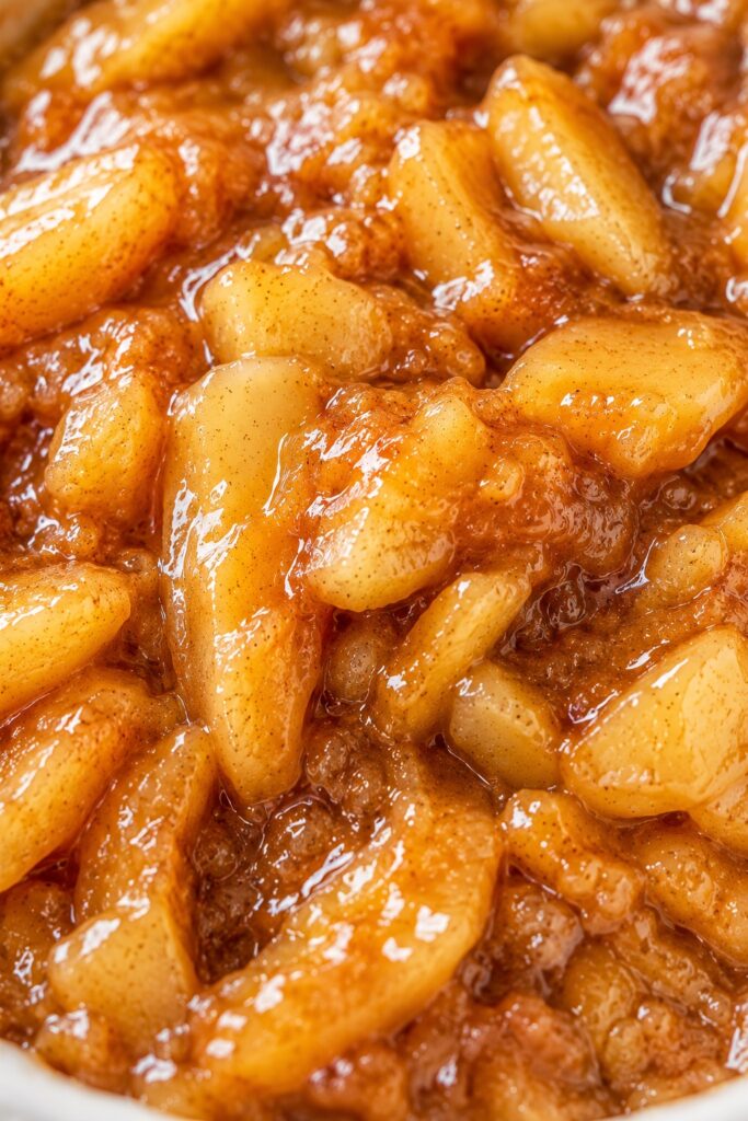 Apple Pie Filling Close-up Texture