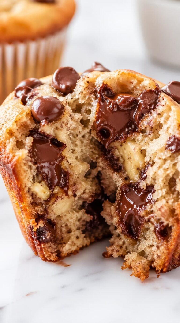 banana-chocolate-chip-muffins-easy-recipe