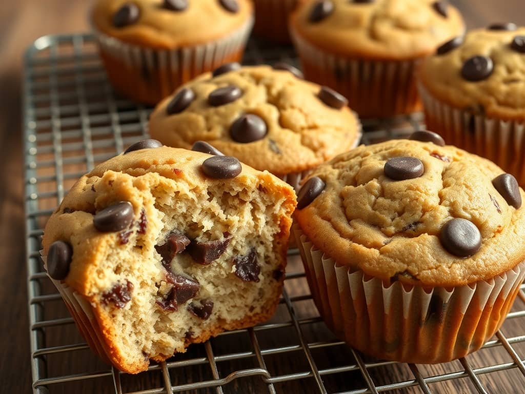 banana chocolate chip muffins