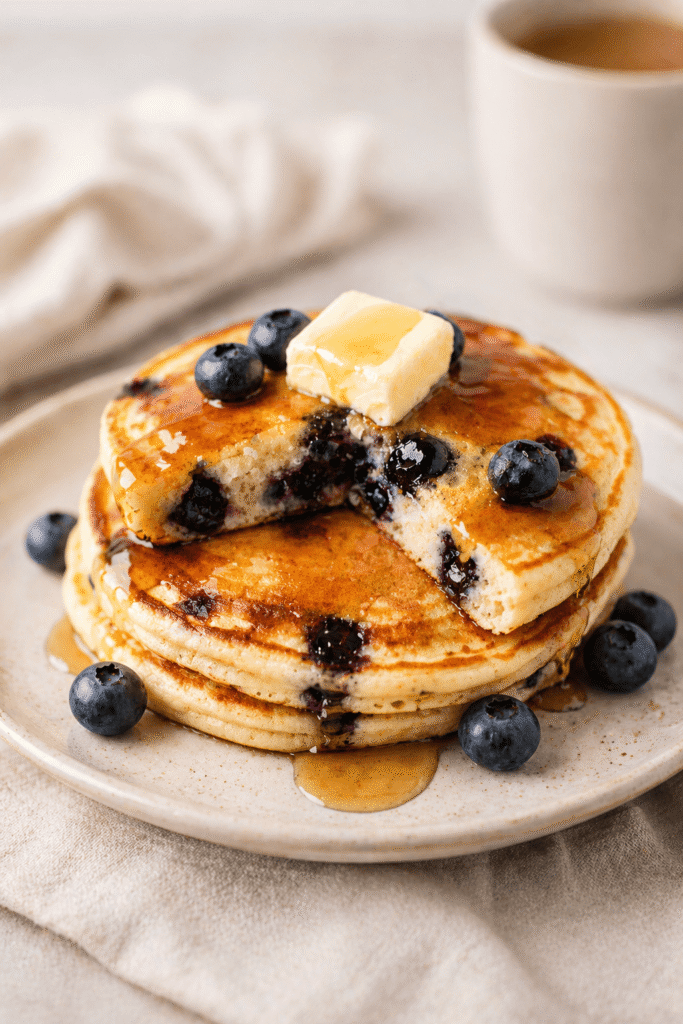 Blueberry Pancakes Serving