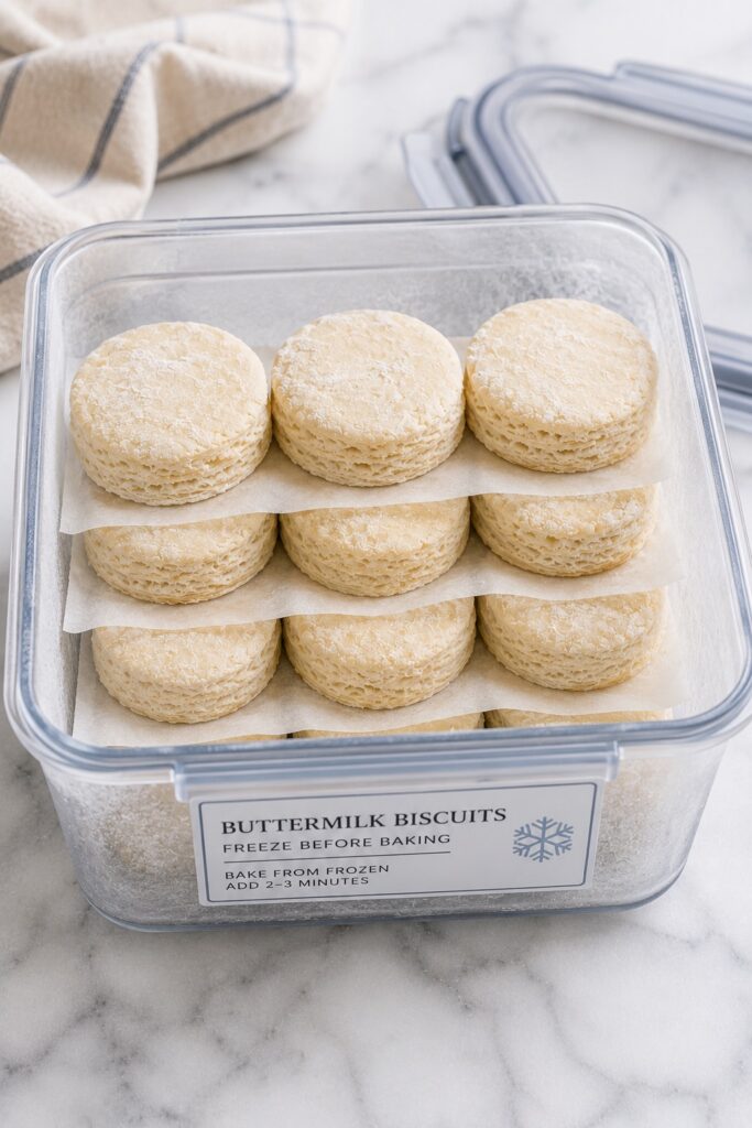 Buttermilk Biscuits Freezing Tips
