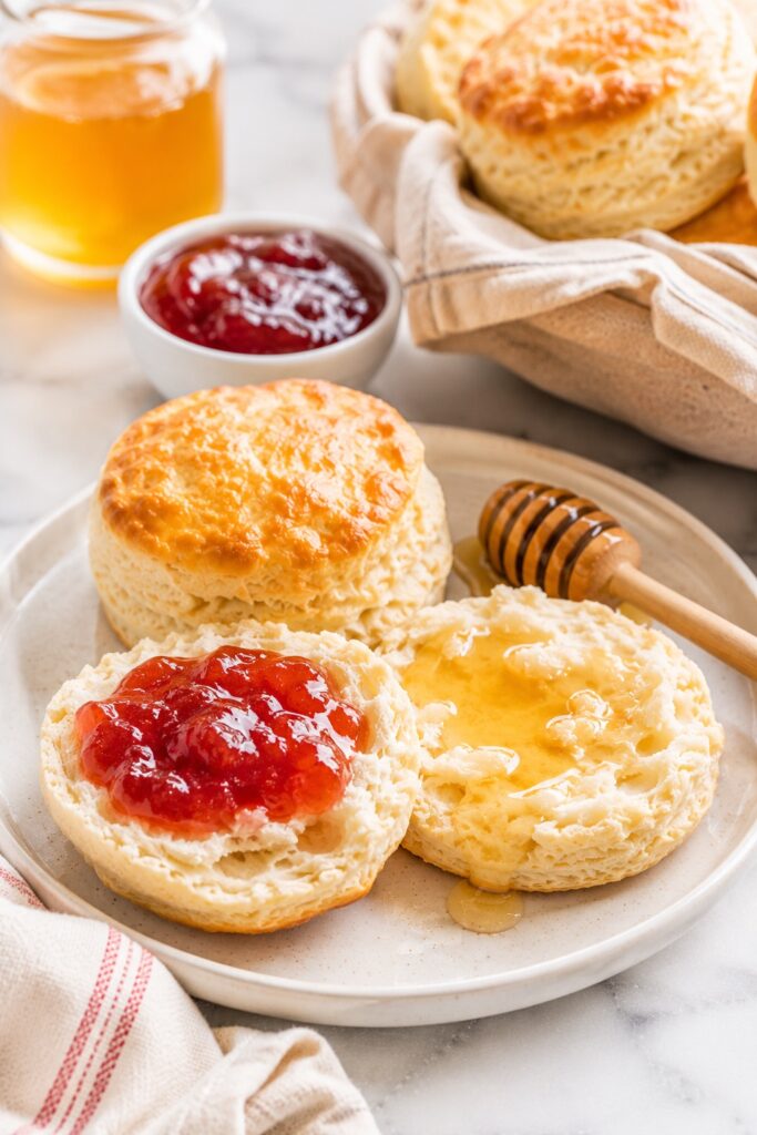 Homemade Buttermilk Biscuits Serving