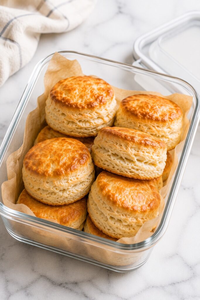 Buttermilk Biscuits Storage