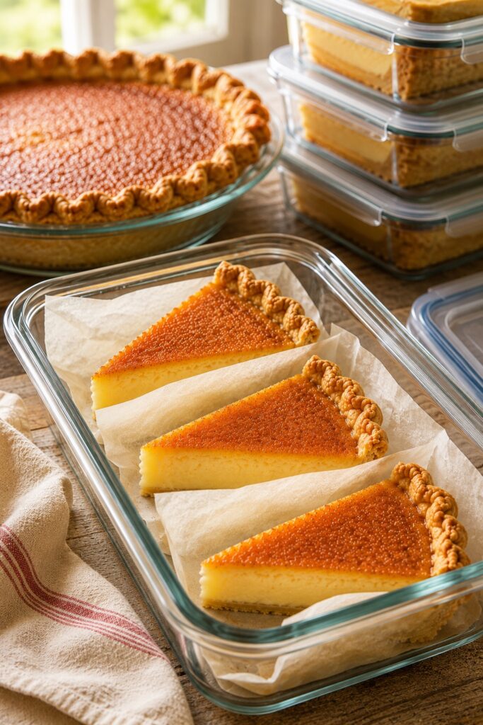 Make Ahead Tips for Buttermilk Pie