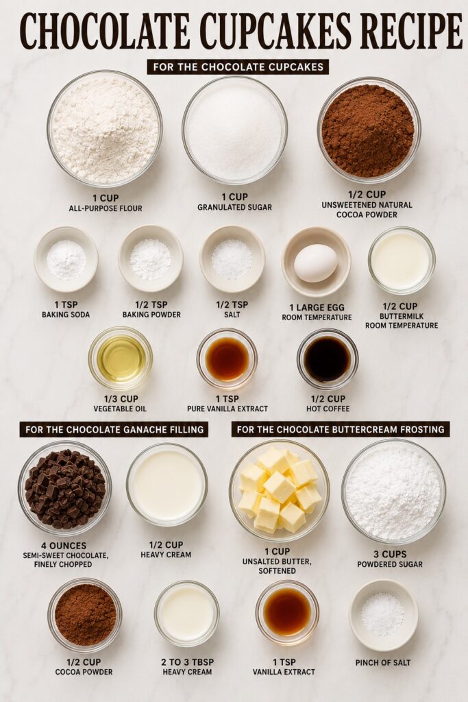Chocolate Cupcakes Ingredients