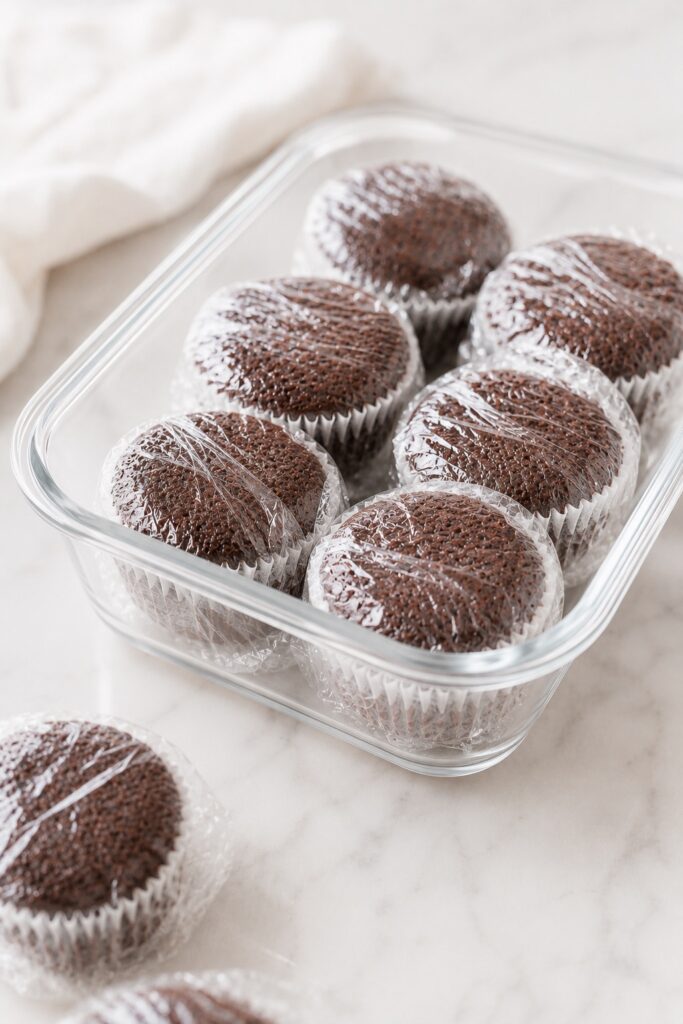 Chocolate Cupcakes Freezing Instructions