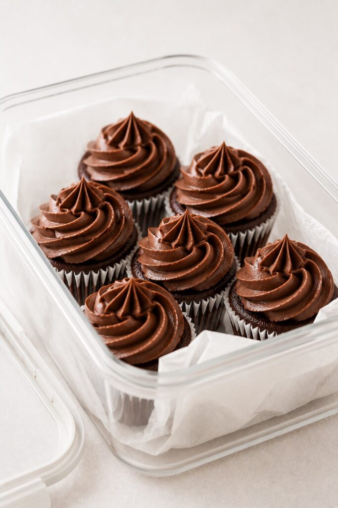 Chocolate Cupcakes Storage