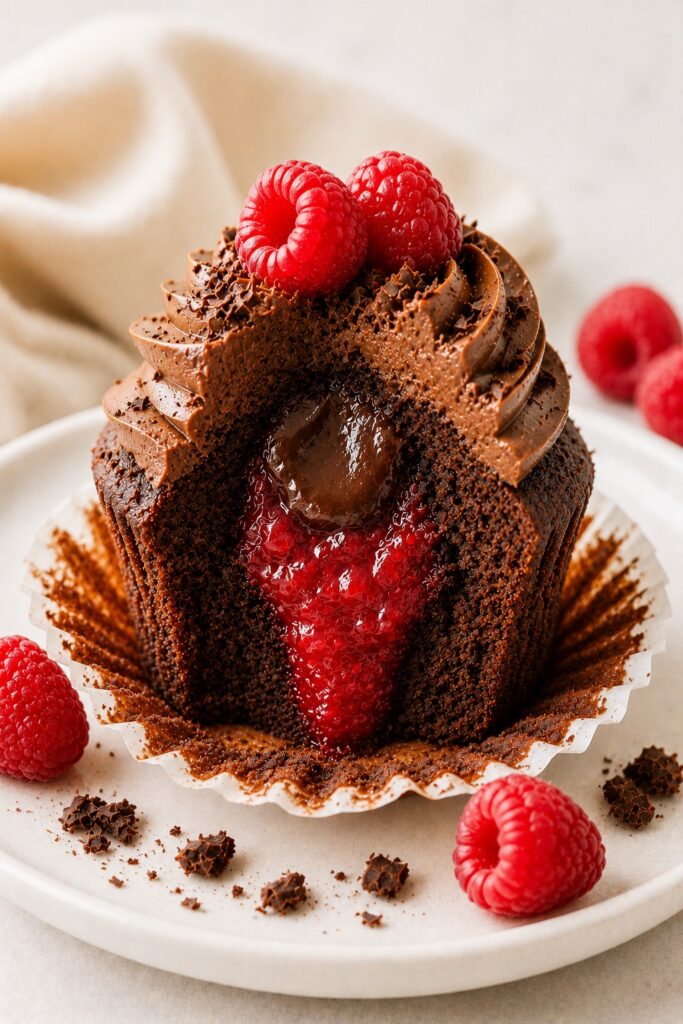 Chocolate Raspberry Cupcakes