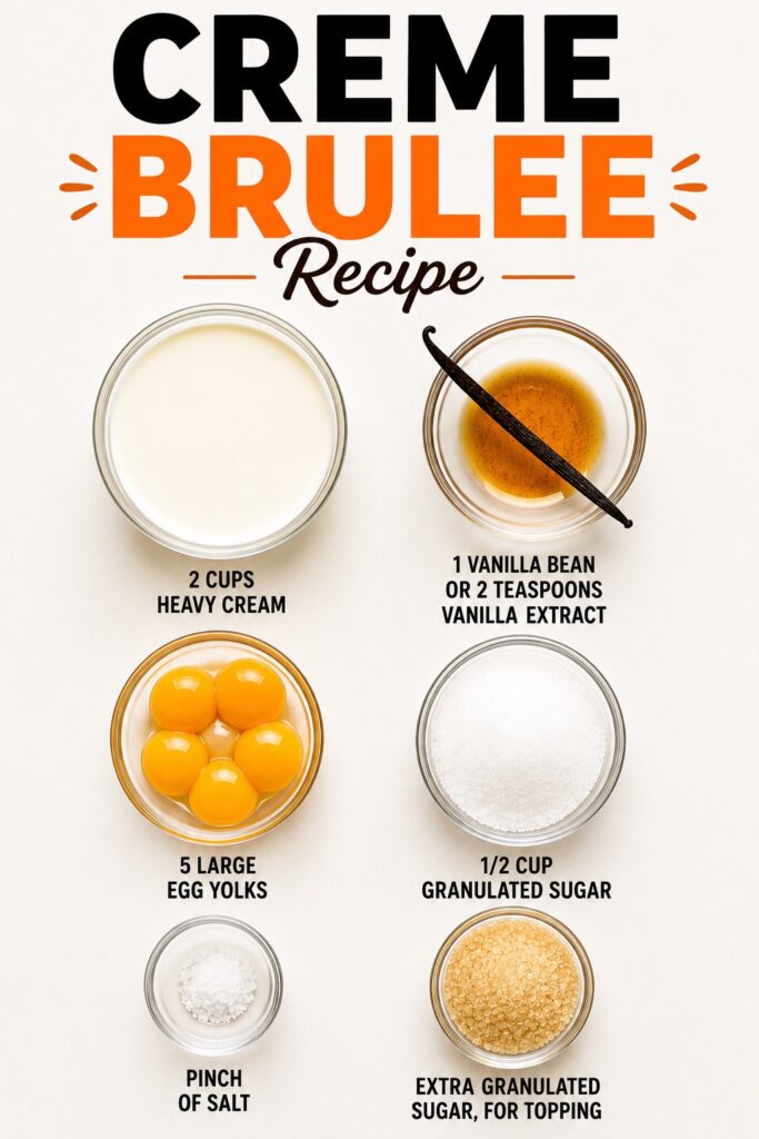 Creme Brulee Recipe Ingredients