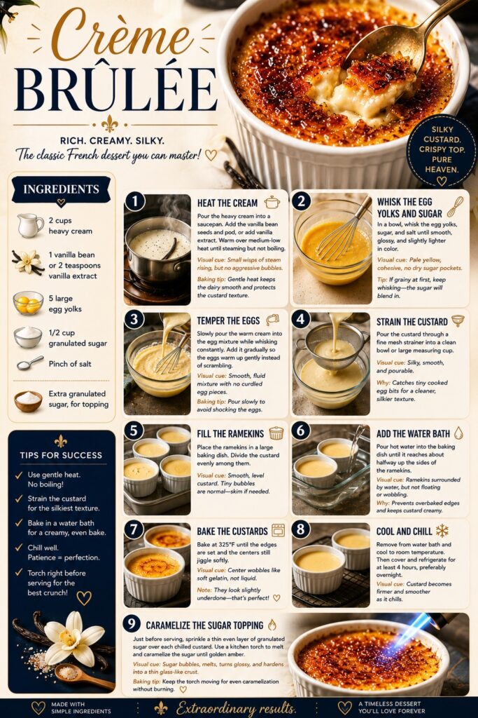 Creme Brulee Recipe Card