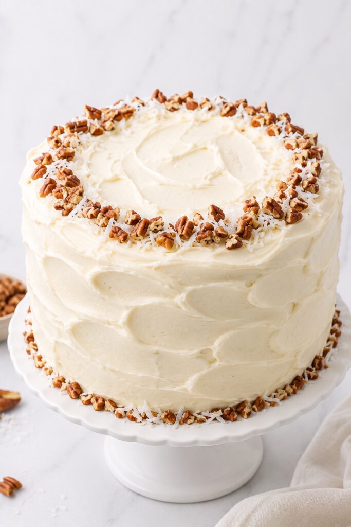 Decorated Italian Cream Cake