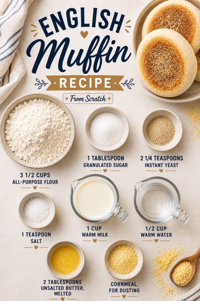 English Muffin Recipe Ingredients