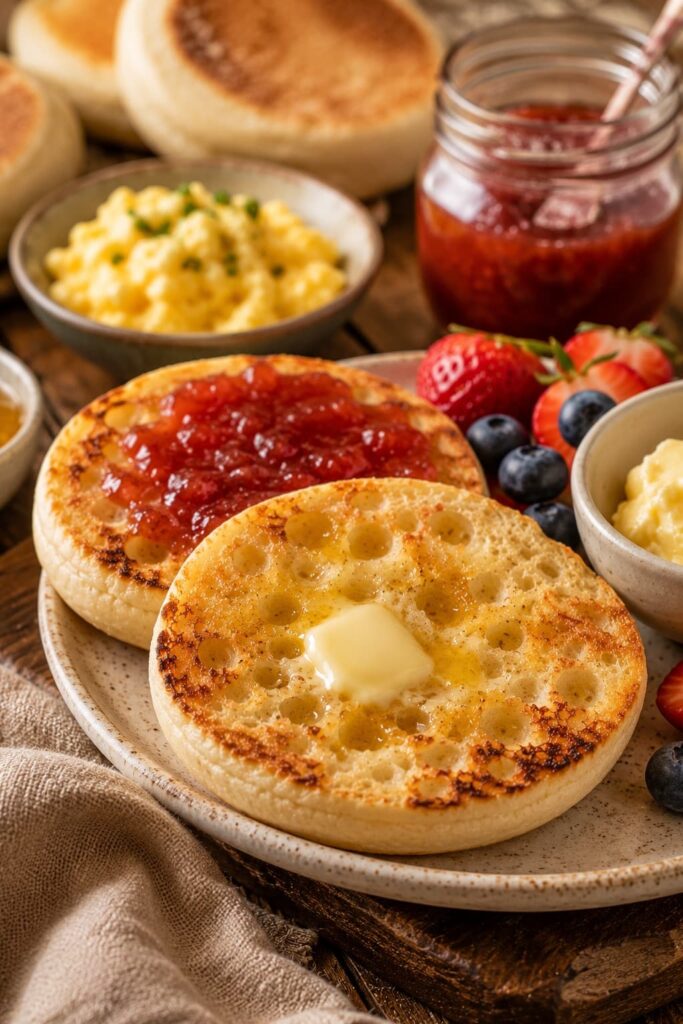 English Muffins Serving