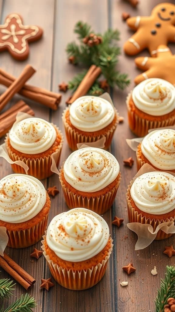 gingerbread cupcakes