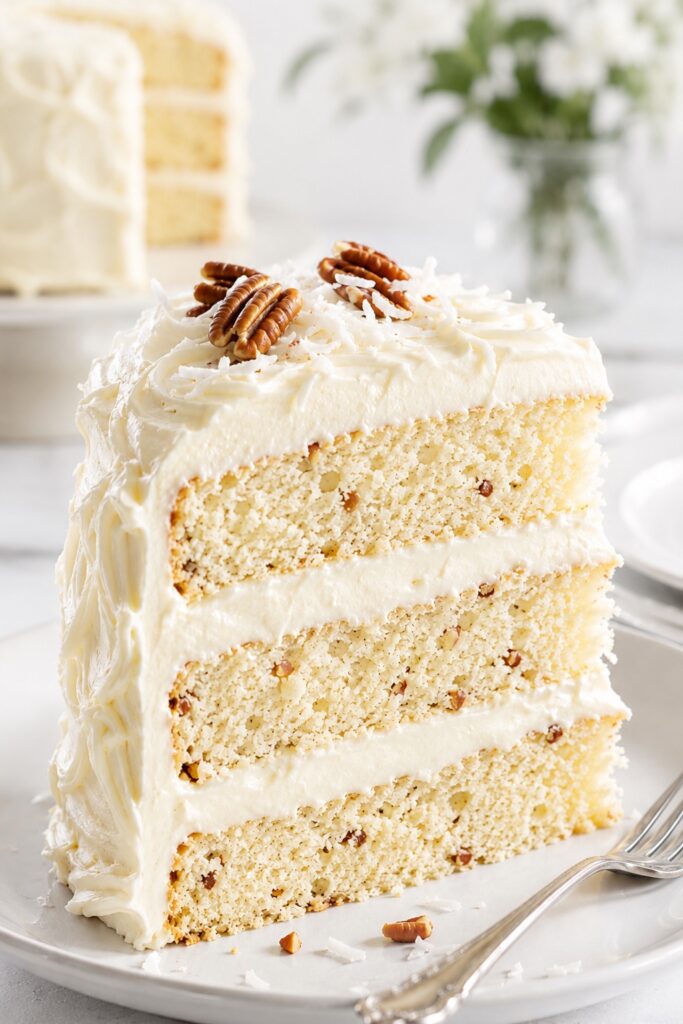 Italian Cream Cake Moist and Rich