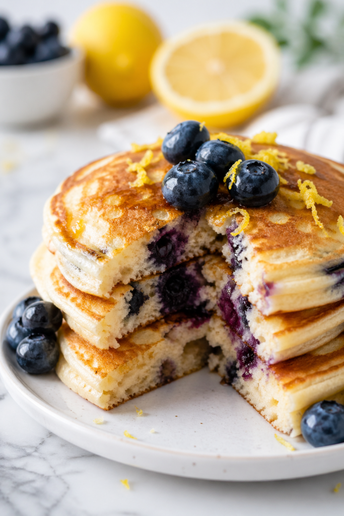 Lemon Blueberry Pancakes