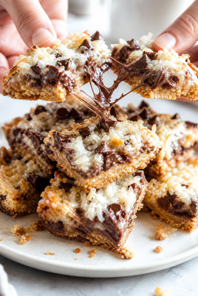 Magic Cookie Bars Close-up