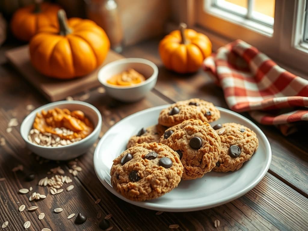 pumpkin oatmeal cookies