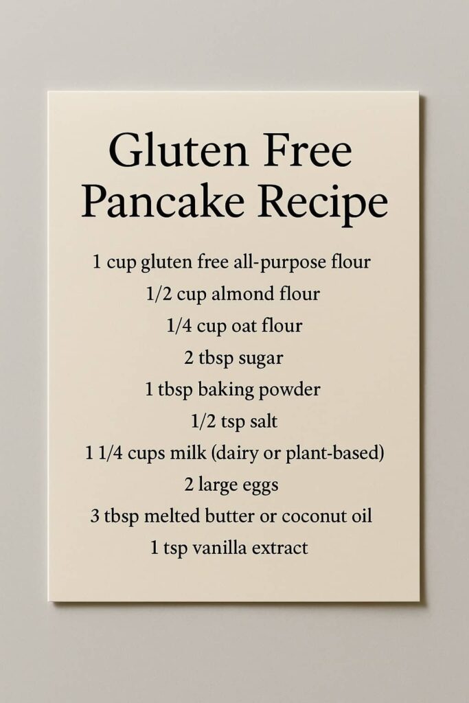 Gluten Free Pancake Recipe