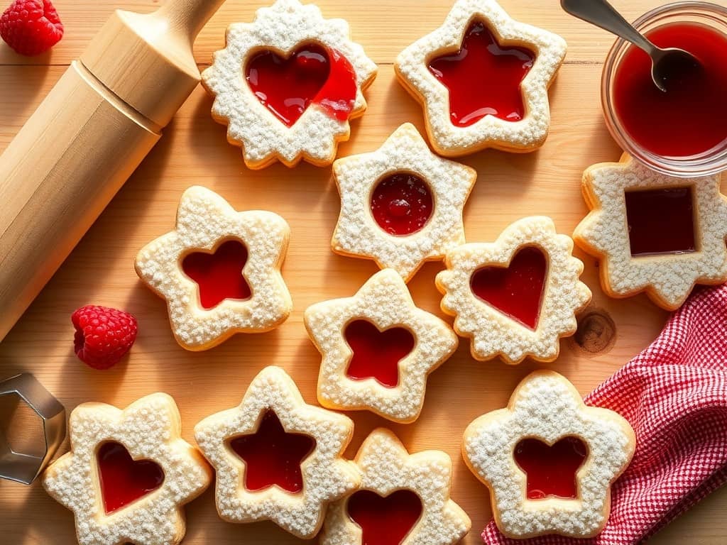 Linzer-cookies