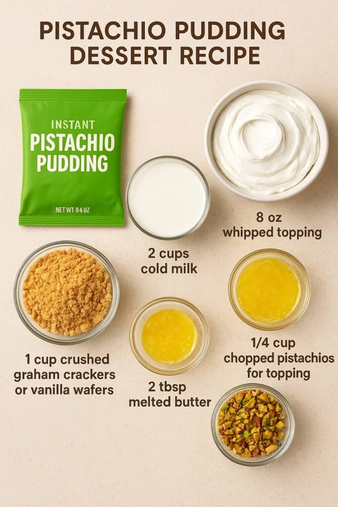 Pistachio Pudding Dessert Recipe