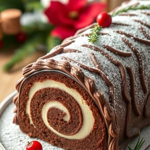 Yule Log Cake