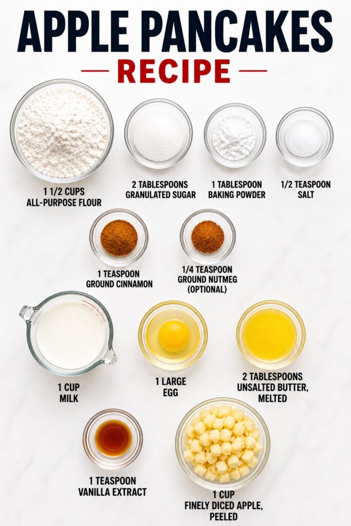 Apple Pancakes Ingredients