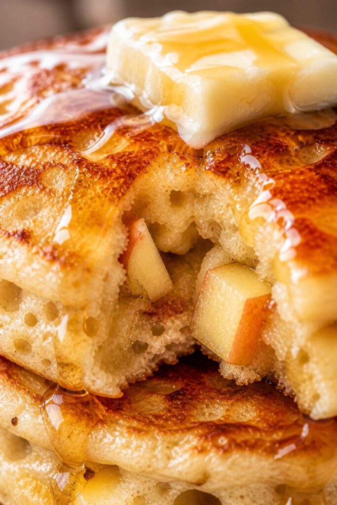 Apple Pancakes Close-up