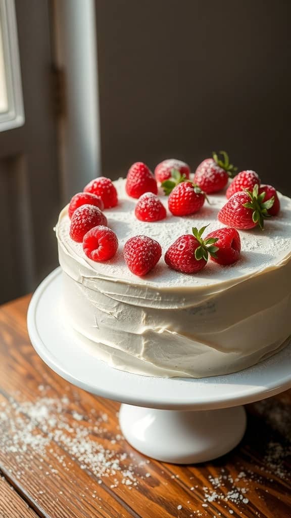 christmas-white-cake