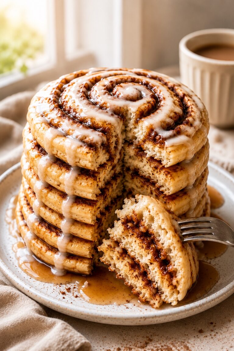 Cinnamon Roll Pancakes