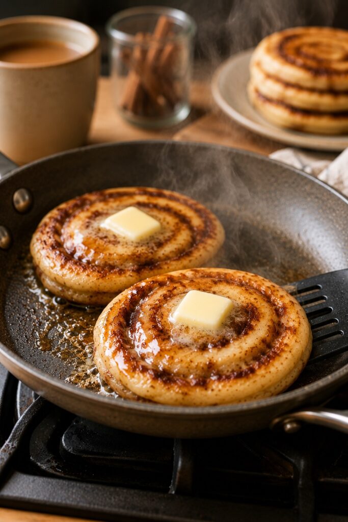 Cinnamon Roll Pancakes Reheating