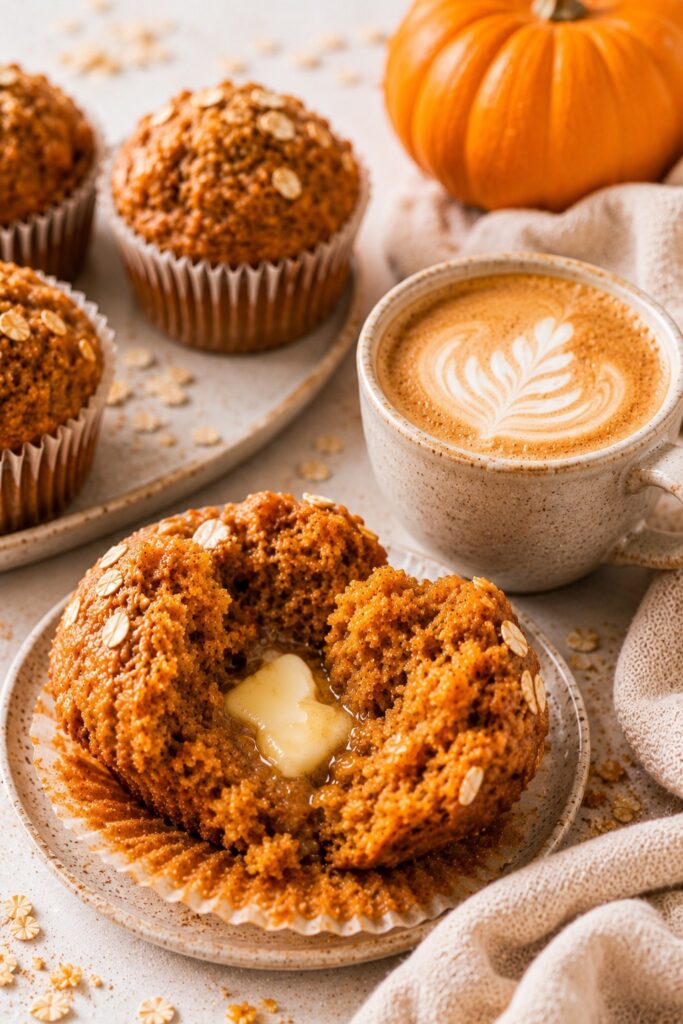 Pumpkin Oatmeal Muffins Recipe