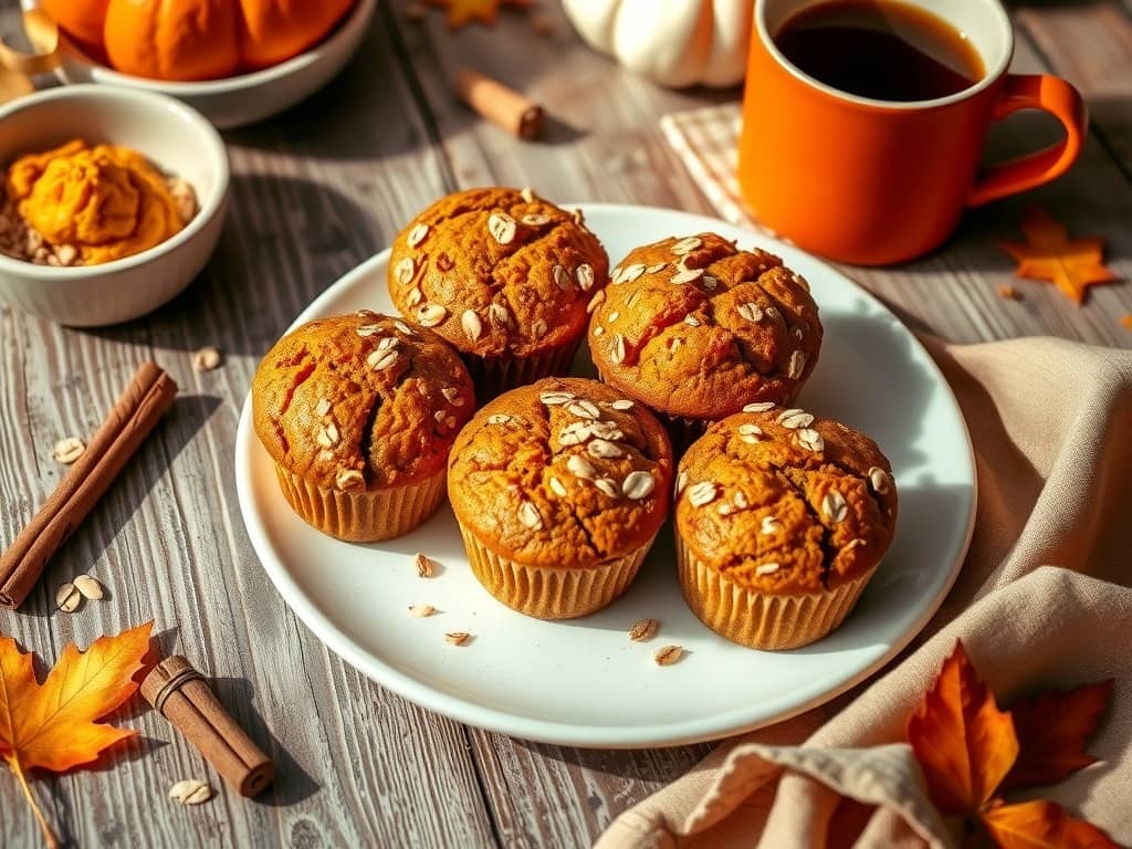 pumpkin-oatmeal-muffins