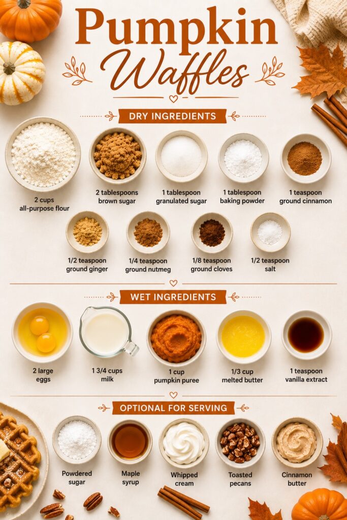 Pumpkin Waffles Ingredients