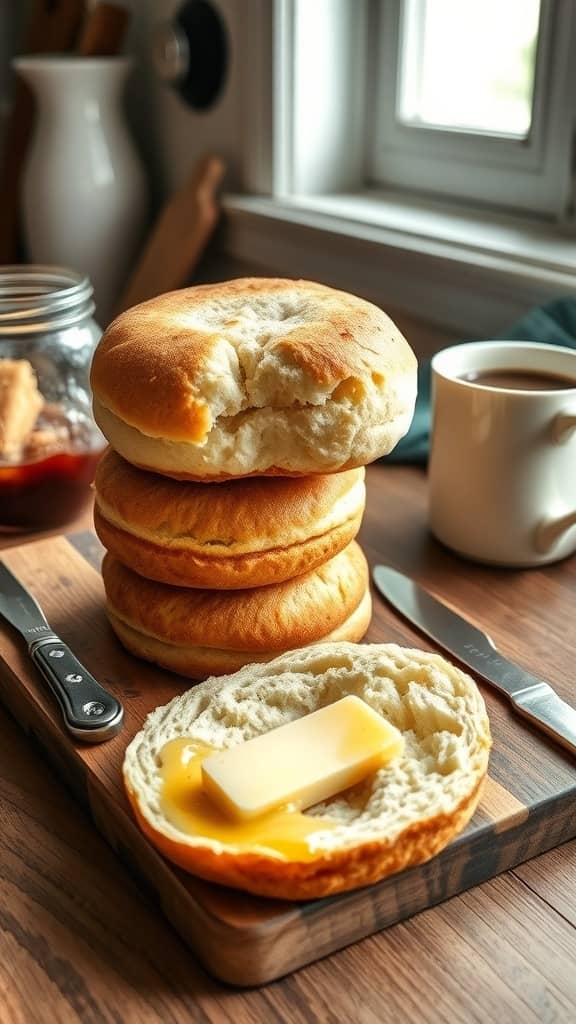sourdough english muffins