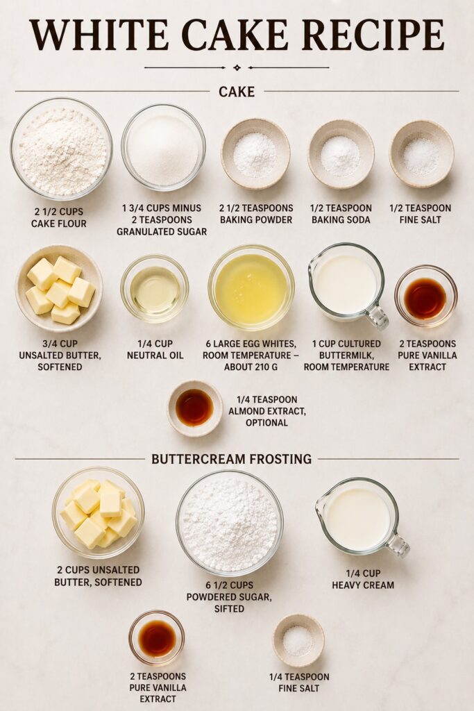 White Cake Ingredients