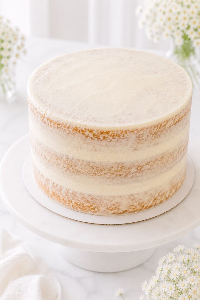 White Cake Crumb Coat