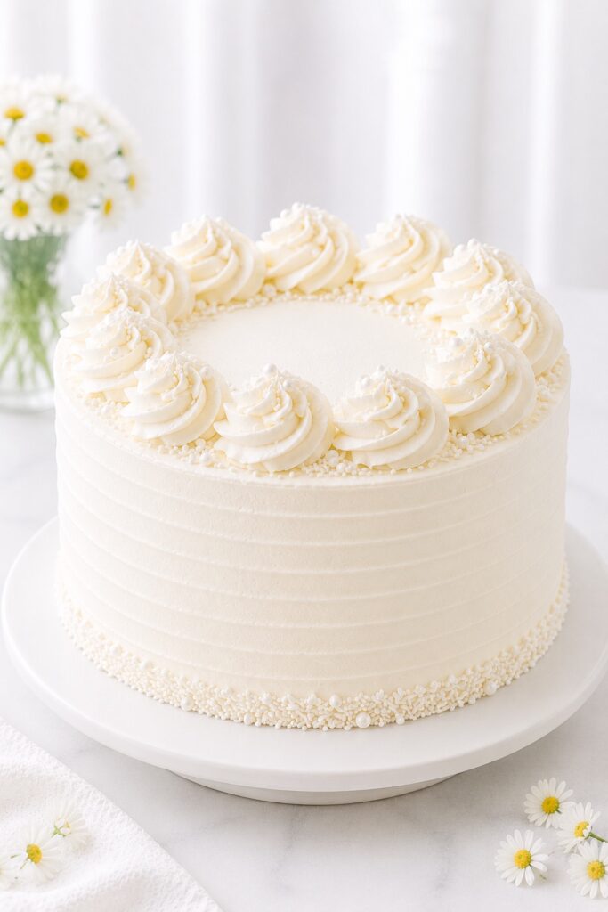White Cake classic celebration look