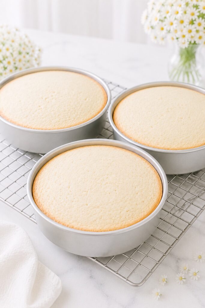 Baked White Cake Layers